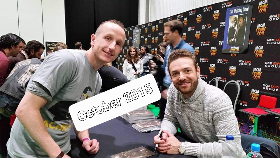 Now for the highlight of my <a href="/MCMComicCon/">MCM Comic Con</a> weekend/year! to get the opportunity to meet <a href="/rossmarquand/">Ross Marquand</a> &amp; gift him my orginal charcoal pencil drawing was such a mind blowing experience!
Ross is such a lovely genuine guy so it meant a lot to get some lovely feedback &amp; signed print ☺️