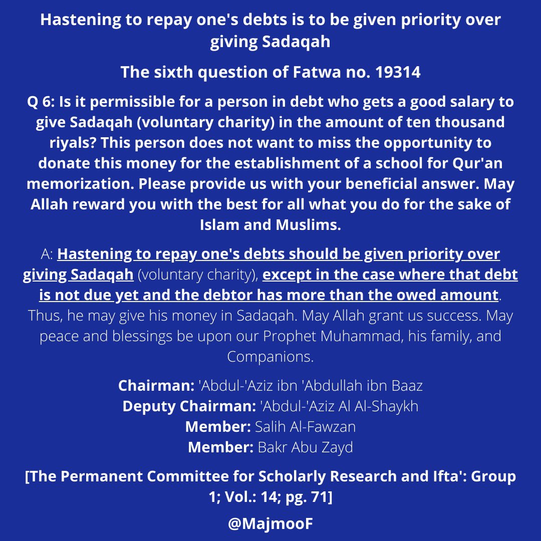 OriginalTawhid's tweet photo. اللَّهُمَّ اكْفِنِي بِحَلالِكَ عَنْ حَرَامِكَ وَأَغْنِنِي بِفَضْلِكَ عَمَّنْ سِوَاكَ

May Allah Ta'ala aid us to get rid of debt in any shape, form or fashion. 

#Debt
#DebtTrap
#Fitan https://t.co/OYVeWwhI5V