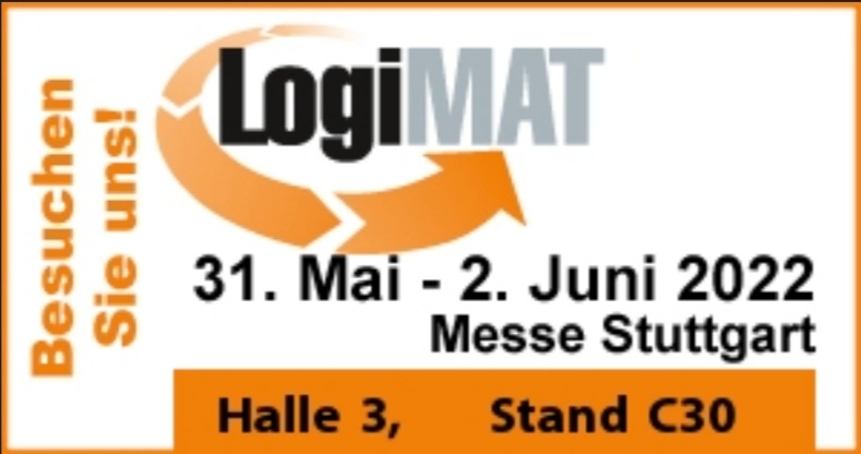 Vergessen Sie nicht uns ab morgen an der LogiMAT Stuttgart zu besuchen! 
Besuchen Sie uns am Stand C30 in der Halle 3. Wir freuen uns auf Ihren Besuch!