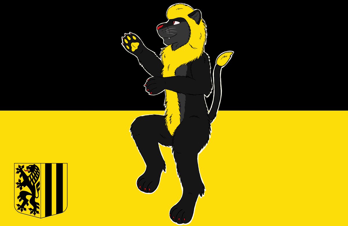 Die neue Flagge der Dresden Furs. 

🖌️: <a href="/DoofFuchsArt/">Doof Fuchs Productions 🌲</a>