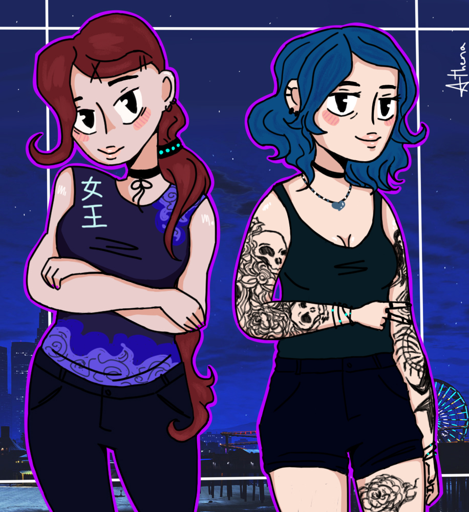 aasheao's tweet photo. There's nothing like summer night in the city 🌃

#Seaside #NoPixel #GTARP #NoPixelFanart https://t.co/iVPMHKAGQ7