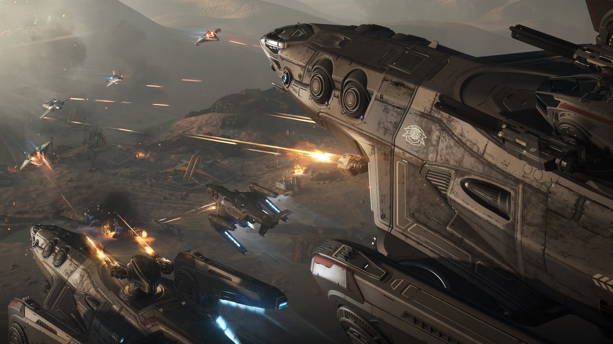 RobertsSpaceInd's tweet photo. As the UEE Navy is wrapping up Invictus Launch Week 2952, all ships from the event are now available to free-fly for everyone until the end of tomorrow. Don’t miss this rare opportunity to play and test-fly dozens of military vehicles for free!

https://t.co/vJnWD4jsyG https://t.co/4LSkDEFC24