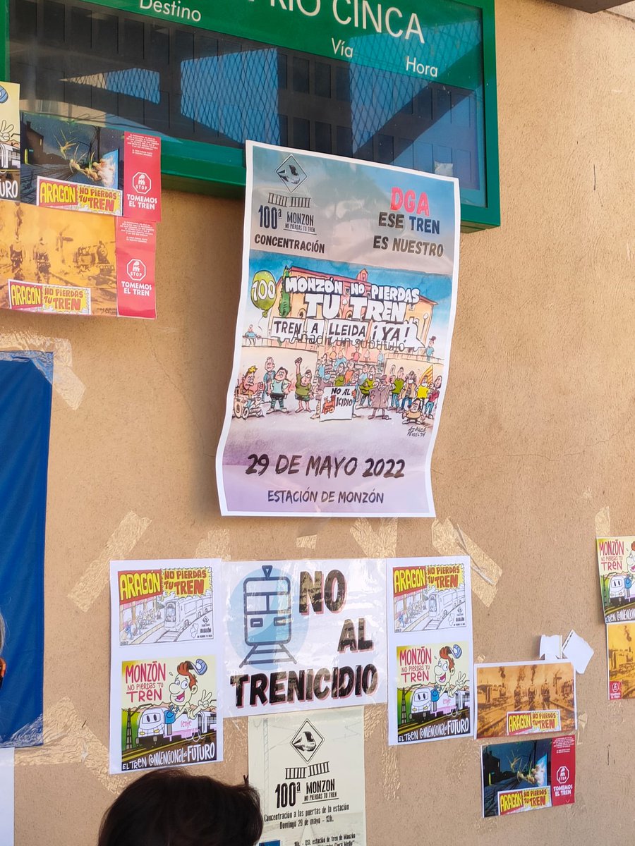 En defensa del tren y la vida para todxs en el medio rural. Concentración número 100 en Monzón

Con participación de compañerxs de ciudadanxs, plataformas, integrantdd de grupos #EnComún ...de Somontano, Cinca Medio...