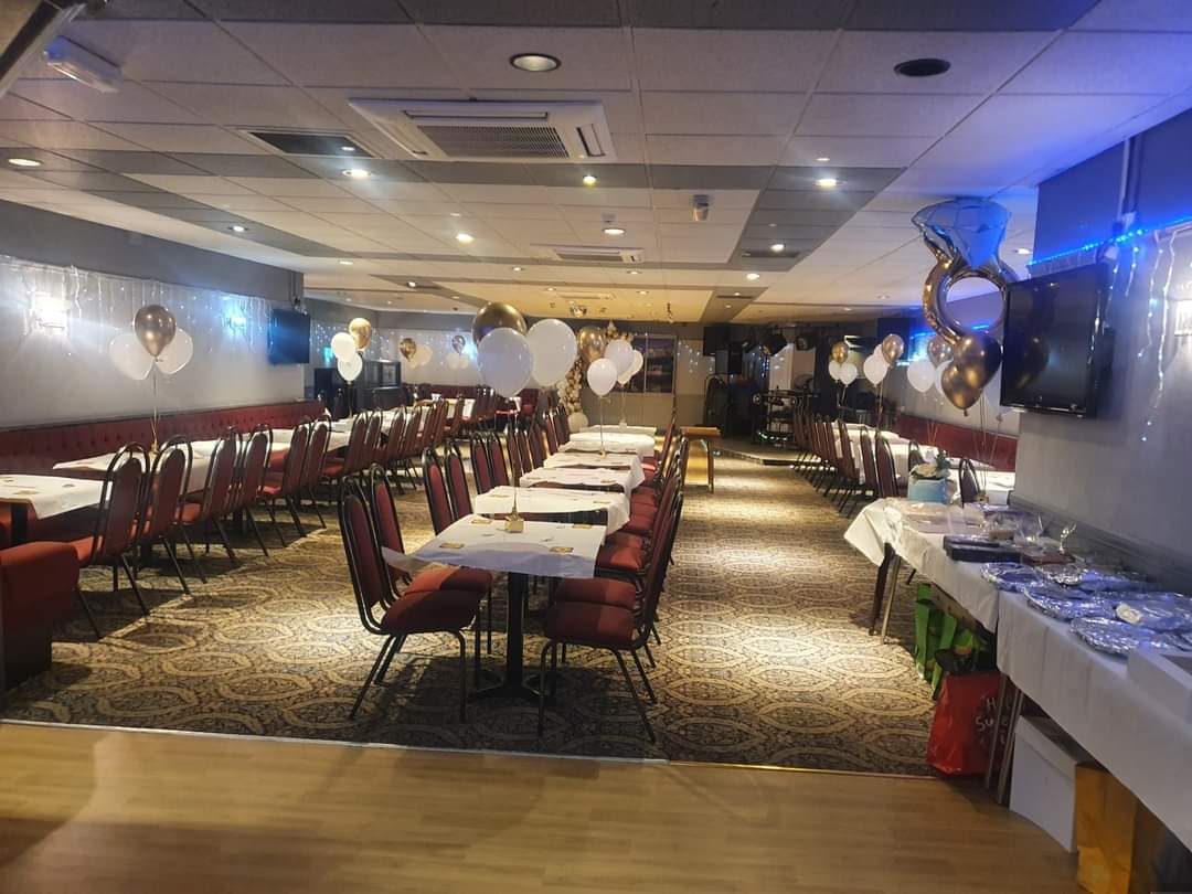 TheRuncornWarmy's tweet photo. Function room decorated for an engagement party for a beautiful couple. They done all the decorations themselves, it looked amazing! ๐
#engagementparty #runcornfunctionroomhire #thewarmy #theruncornwarmemorialclub #functionroomhire https://t.co/hM5EUeYHZA
