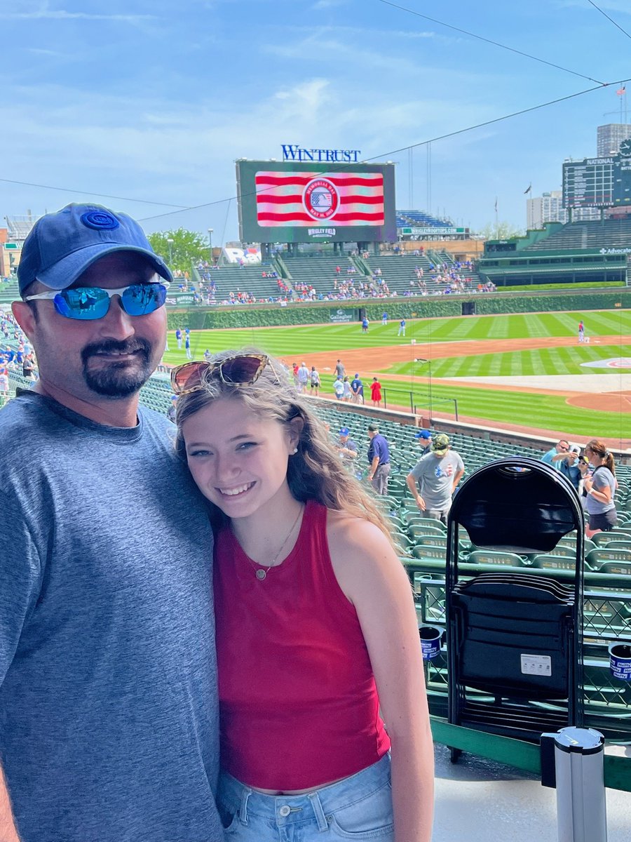 FuryWilliams's tweet photo. Head Coach Charlie Williams and one of our fellow players @AlexysWilliams2 made a trip to Wrigley Field to watch the Cubs play. Before our season starts on Saturday June 4th at @TNUsoftball for our play day. https://t.co/EgYLK0VXmD