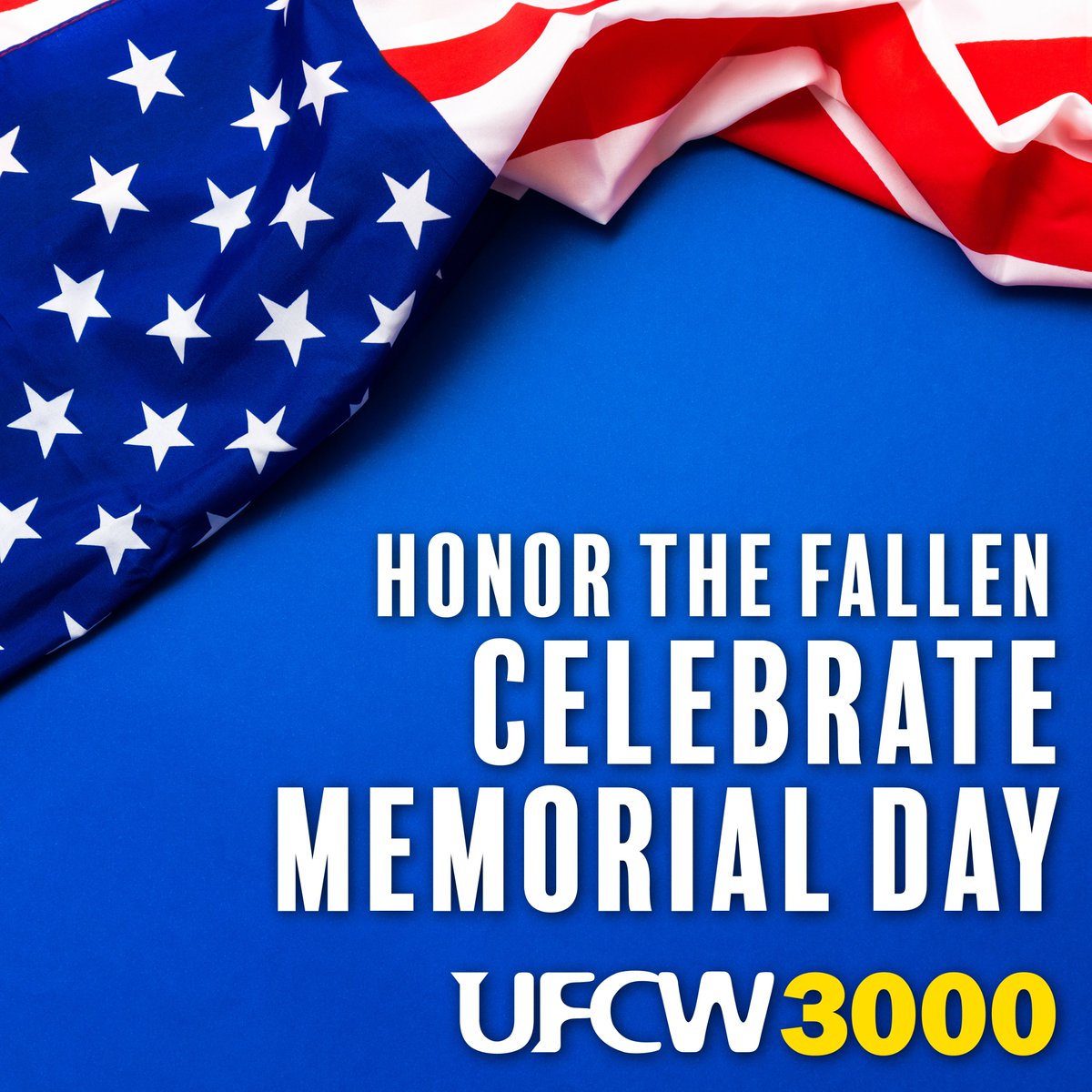 UFCW_3000's tweet photo. Today, UFCW 3000 commemorates Memorial Day. We especially honor members whose loved ones gave their lives in service to our country. https://t.co/7fXeoHL8Av