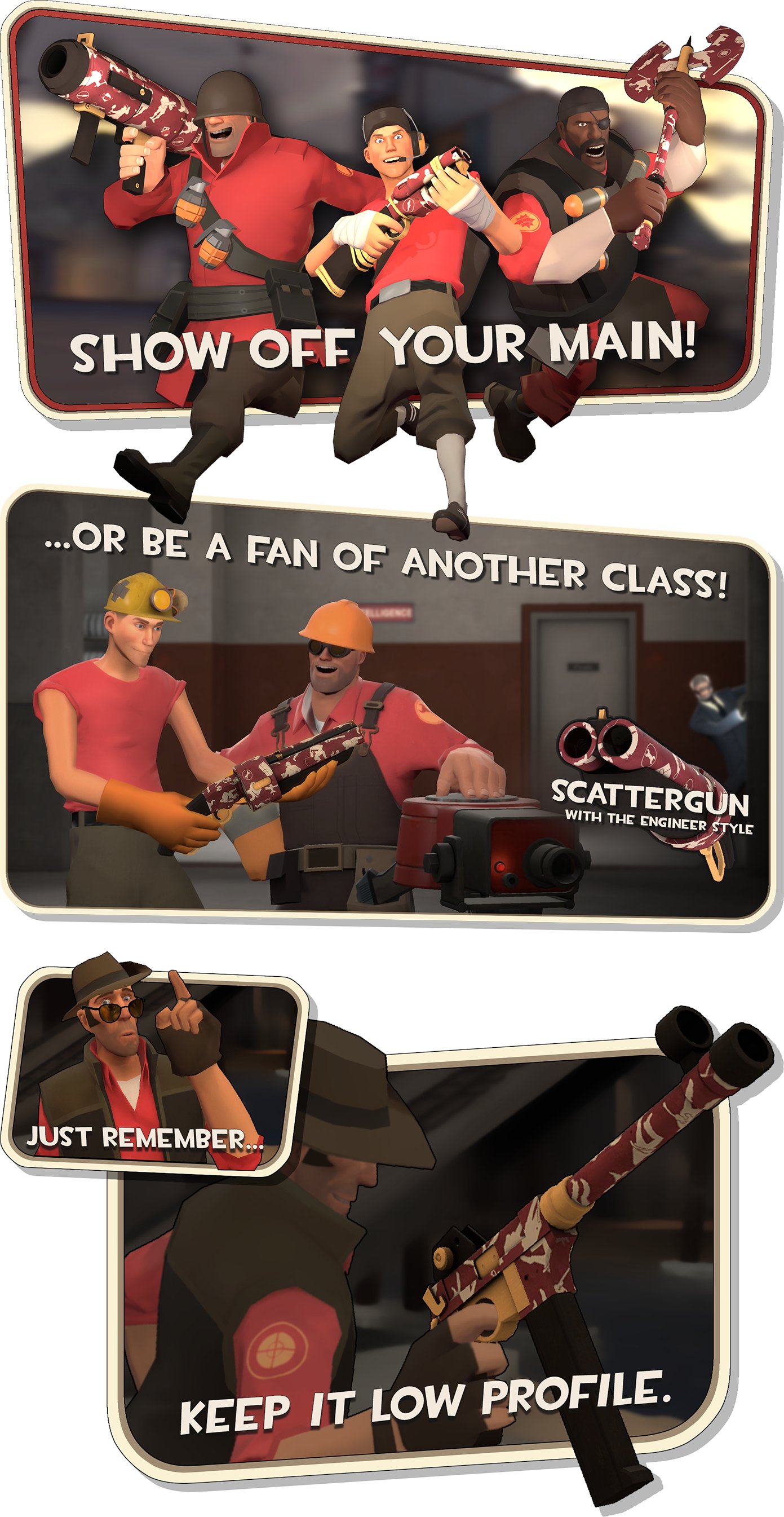 TF2 Emporium on Twitter "New War Paint, Low Profile Mk.II! Vote now on