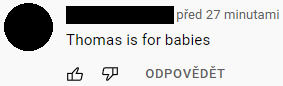 BadThomasTakes's tweet photo. A comment on TheUnluckyTugs's newest video https://t.co/gNpzCR1XMr