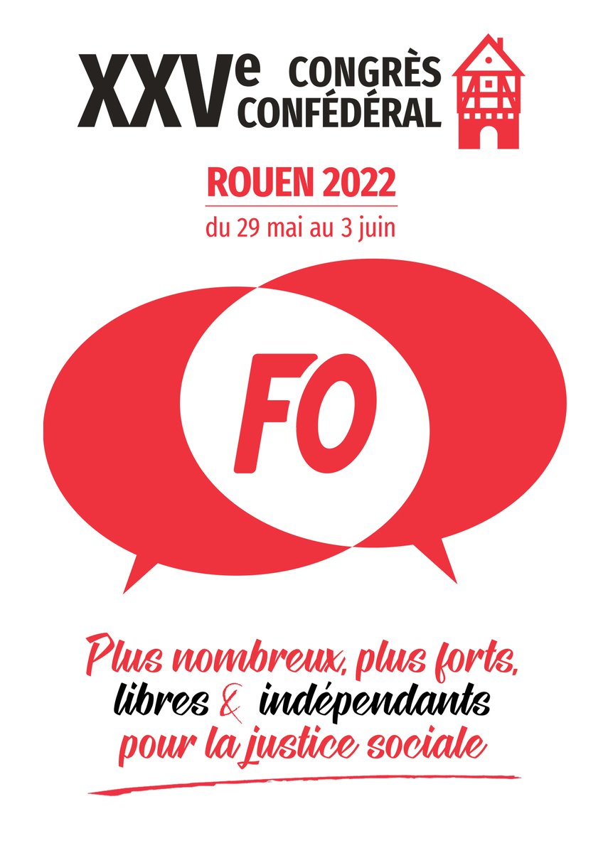 #FORouen2022 - Nous vous rappelons qu'il est possible de suivre en direct le XXVeme #Congrès confédéral ici : youtube.com/watch?v=fbBccL…