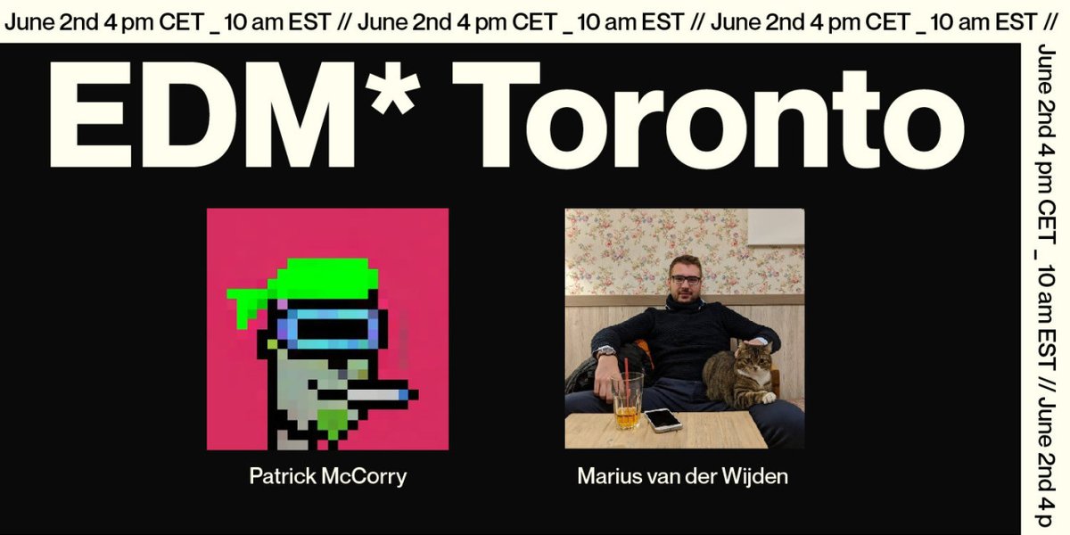 ChainSafeth's tweet photo. Class is in session at EDMTO this Thursday 👩🏫
▶️ @infura_io's @stonecoldpat0 on bridges & L2 protocols
▶️ EF's/@go_ethereum's @vdWijden on Total Terminal Difficulty (TTD) & next steps to The Merge™
📆: Thurs, June 2
🕙: 4 pm CET / 10 am EST
Join us: https://t.co/PbIsg3KCmK https://t.co/DX4JAYgEqN