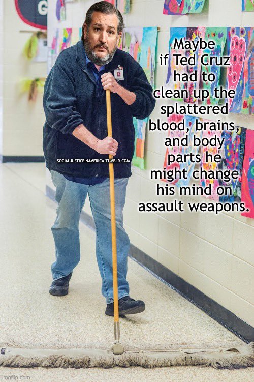 socialjusticei5's tweet photo. @tedcruz #TedCruzChildMassacre #TedCruzHasBloodOnHisHands #TedCruzIsTheWorst #TedCruzLovesDeadKids #TedCruzisADisgrace #TedCruzTexasCoward #TedCruzHasNoBalls #TedCruzDefendsNazis #AbbottFailedTexasAgain #AbbottCruzMassacre #NRAIsATerroristOrganization #NRAOwnsTheGOP #AbbottFailedTexas https://t.co/Lw486ANi58