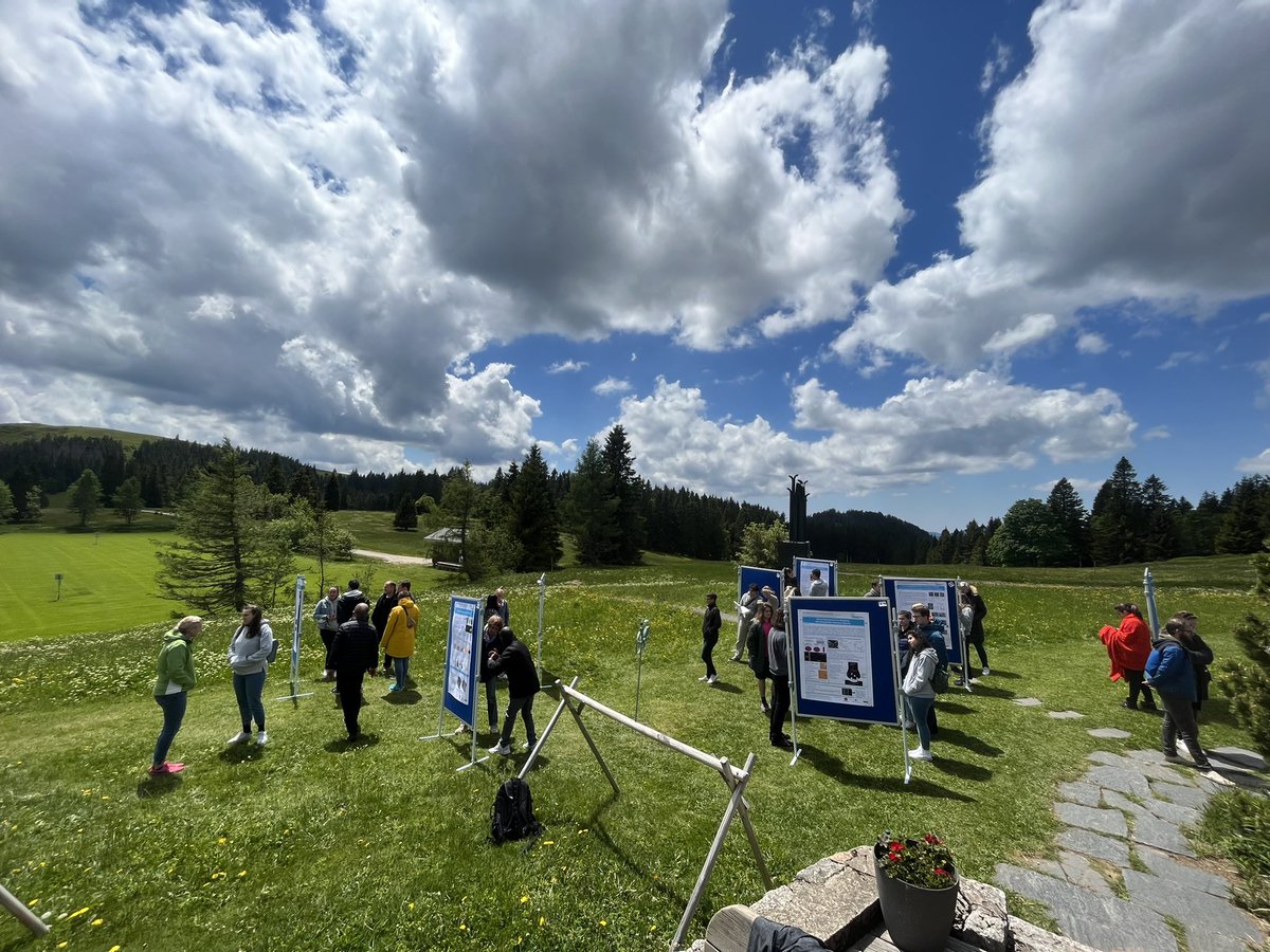 The prettiest poster session location that I’ve seen — open-air poster session of our institute retreat at Feldberg was fantastic! :-)