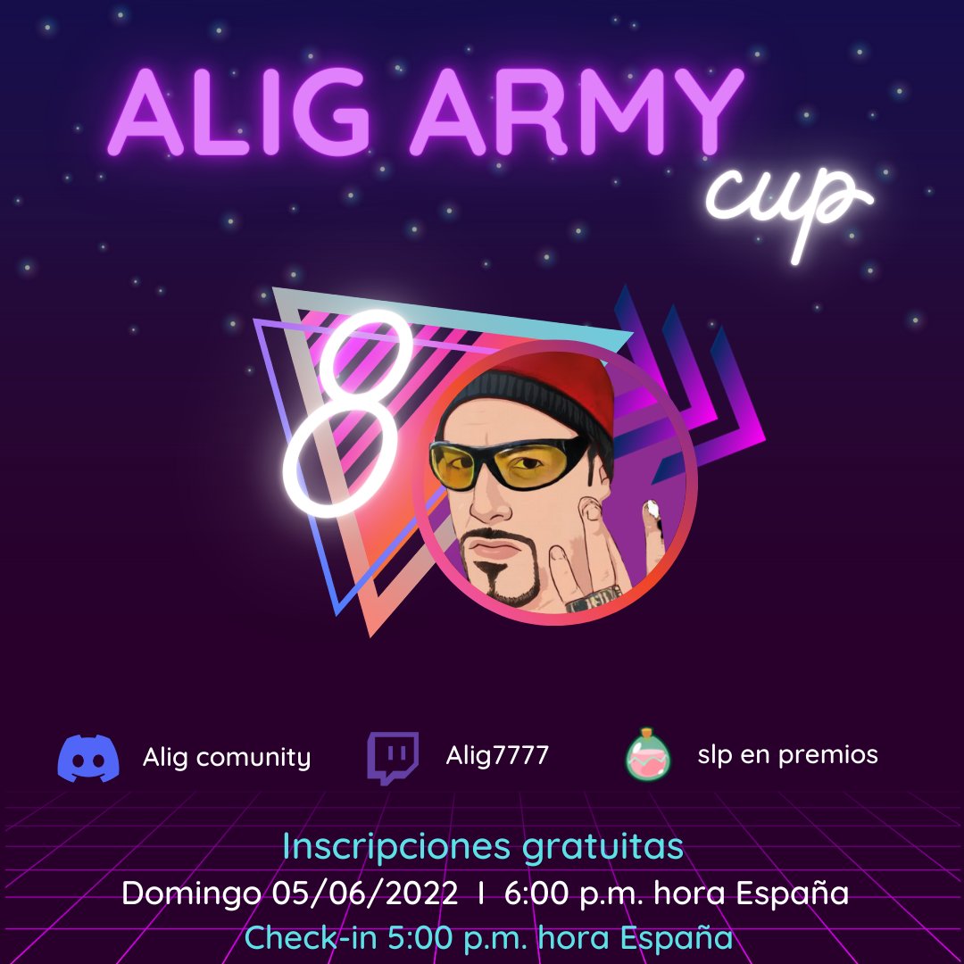 alig7777_'s tweet photo. OJOOOO el domingo a las 6pm 🇪🇸 + de 15 AXS en premios. 3 axies y a jugar pa, totalmente gratis link de inscripcion https://t.co/6legVgWMld y en directo https://t.co/MZpIytWU2z con su cocaster @Cazcoo_o nos vemos el doingo rematando el @_InChain que acaba el sabado vamooososssssss https://t.co/6EeCSlbl0J