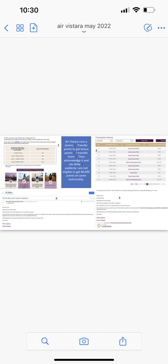 Deepali Naair 🎀 (@deepalinaair) on Twitter photo U all r asked 4 details. Read how <a href="/airvistara/">Vistara</a> denying me 80000 miles after running a promo. untrustworthy. I am one of their most loyal customers who transferred 2 lakh points from <a href="/HDFC_Bank/">HDFC Bank</a> <a href="/RNTata2000/">Ratan N. Tata</a> <a href="/jessie_paul/">Jessie Paul</a> <a href="/KiranManral/">Kiran Manral</a> <a href="/Meetasengupta/">meetasengupta</a> <a href="/jasuja/">Monica Jasuja</a> U all r asked 4 details. Read how <a href="/airvistara/">Vistara</a> denying me 80000 miles after running a promo. untrustworthy. I am one of their most loyal customers who transferred 2 lakh points from <a href="/HDFC_Bank/">HDFC Bank</a> <a href="/RNTata2000/">Ratan N. Tata</a> <a href="/jessie_paul/">Jessie Paul</a> <a href="/KiranManral/">Kiran Manral</a> <a href="/Meetasengupta/">meetasengupta</a> <a href="/jasuja/">Monica Jasuja</a>