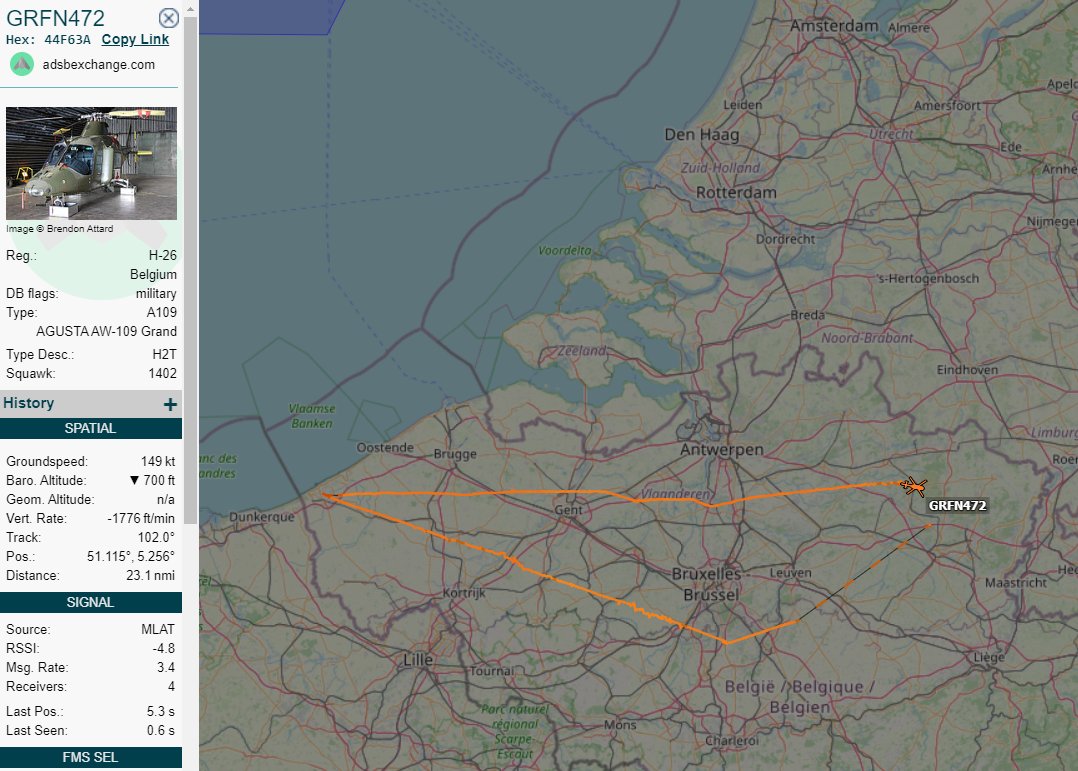 EHEH_Spotter's tweet photo. π€GRFN472 βWe come to drop off a passengerβ¦β @ Kleine Brogel ...... hmmmm...π€ must be the #BAF501 pilotπͺ ....
(h/t TTT242) https://t.co/NtcyGlHAFR