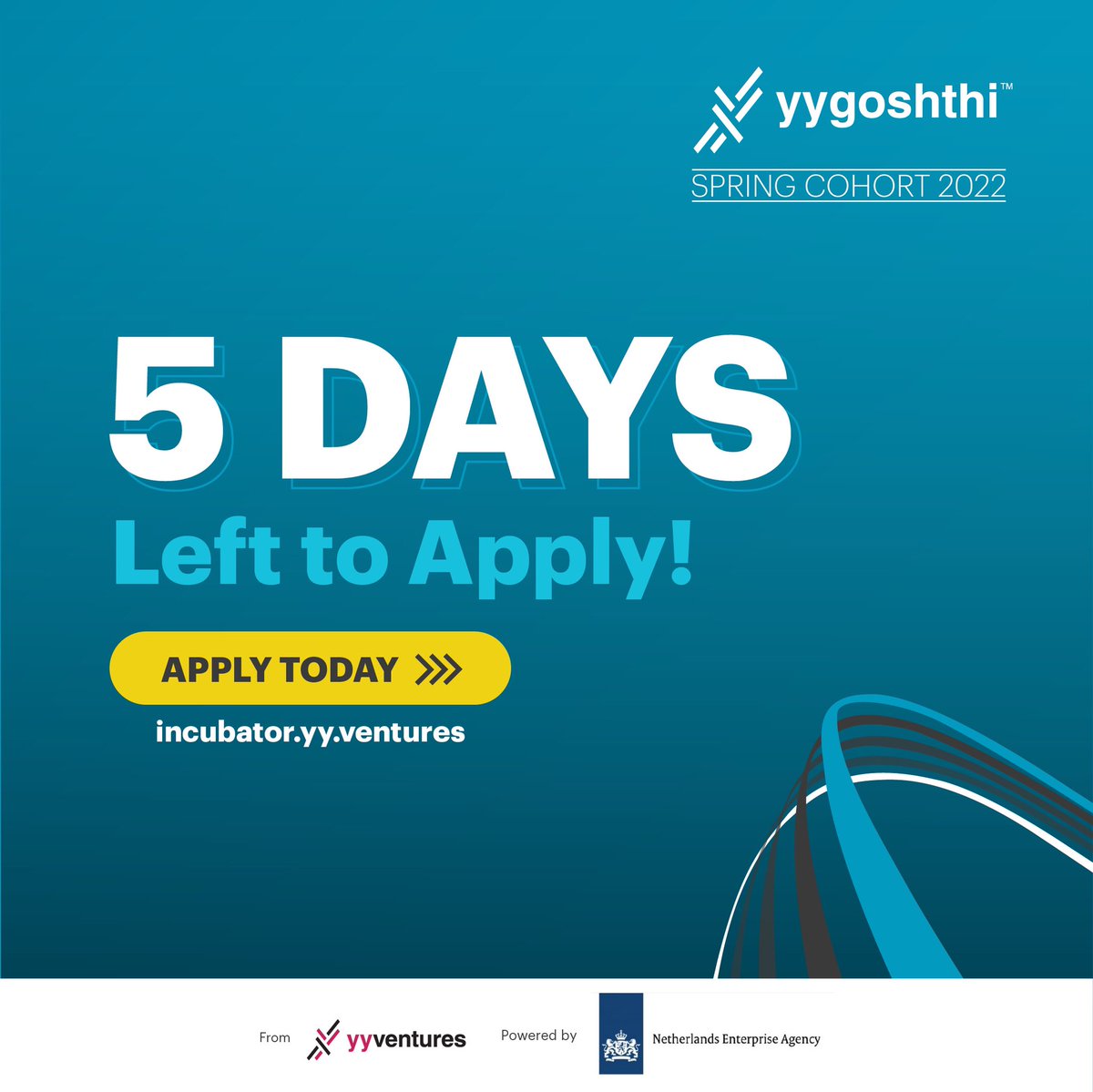 If you are a social entrepreneur looking to launch and build your Social Business and transform our community, the YY Goshthi Incubation Program is the perfect opportunity for you! 

⏳ Applications close this Saturday, June 4.

⏲️ Apply now at incubator.yy.ventures