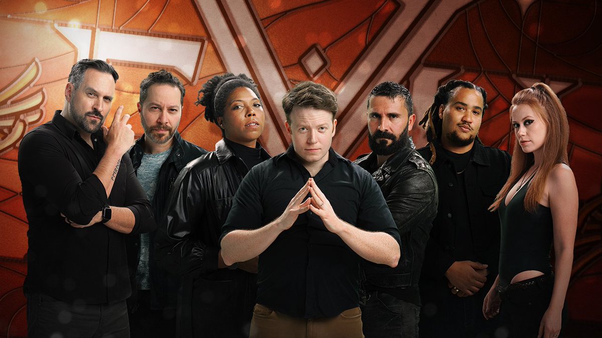 CriticalRole's tweet photo. The flying city of Avalir begins its triumphant return to the continent of Domunas while the Ring of Brass, a group of eminent city dignitaries, begin to uncover hints of something rotten within their gilded home...

WATCH ExU: Calamity, Ep 1 "Excelsior" ➡️https://t.co/bsSbzwmMuA https://t.co/wyX7fe4yPT