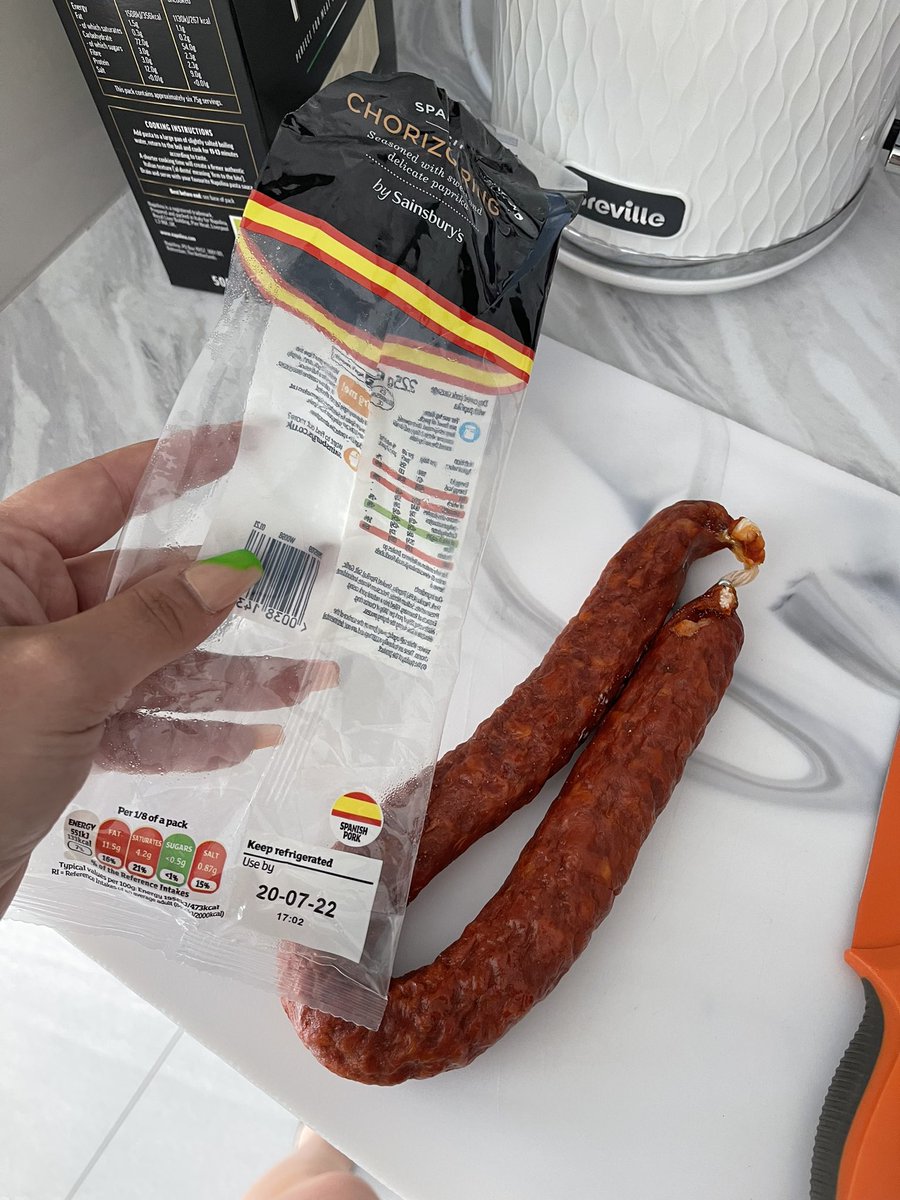 SarahTaylor91x's tweet photo. Remind me to never shop at @sainsburys again 🤢 .. anyone for mouldy chorizo? https://t.co/lxnuWAyR4A