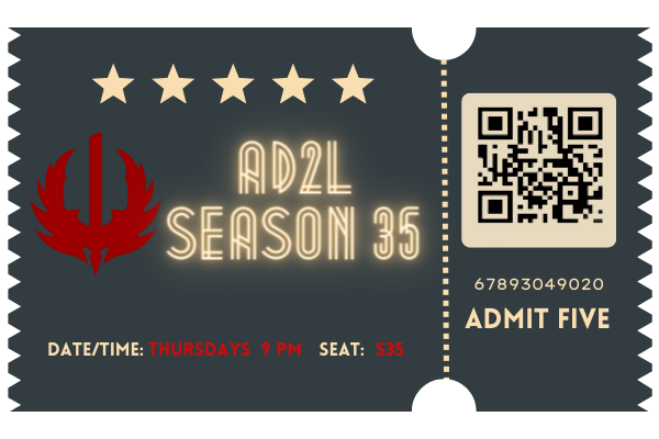 AD2L Season 35 - Week 1 - schedule is live! 

dota.playon.gg/seasons

Join us for all the action on Discord! 

discord.gg/playongg