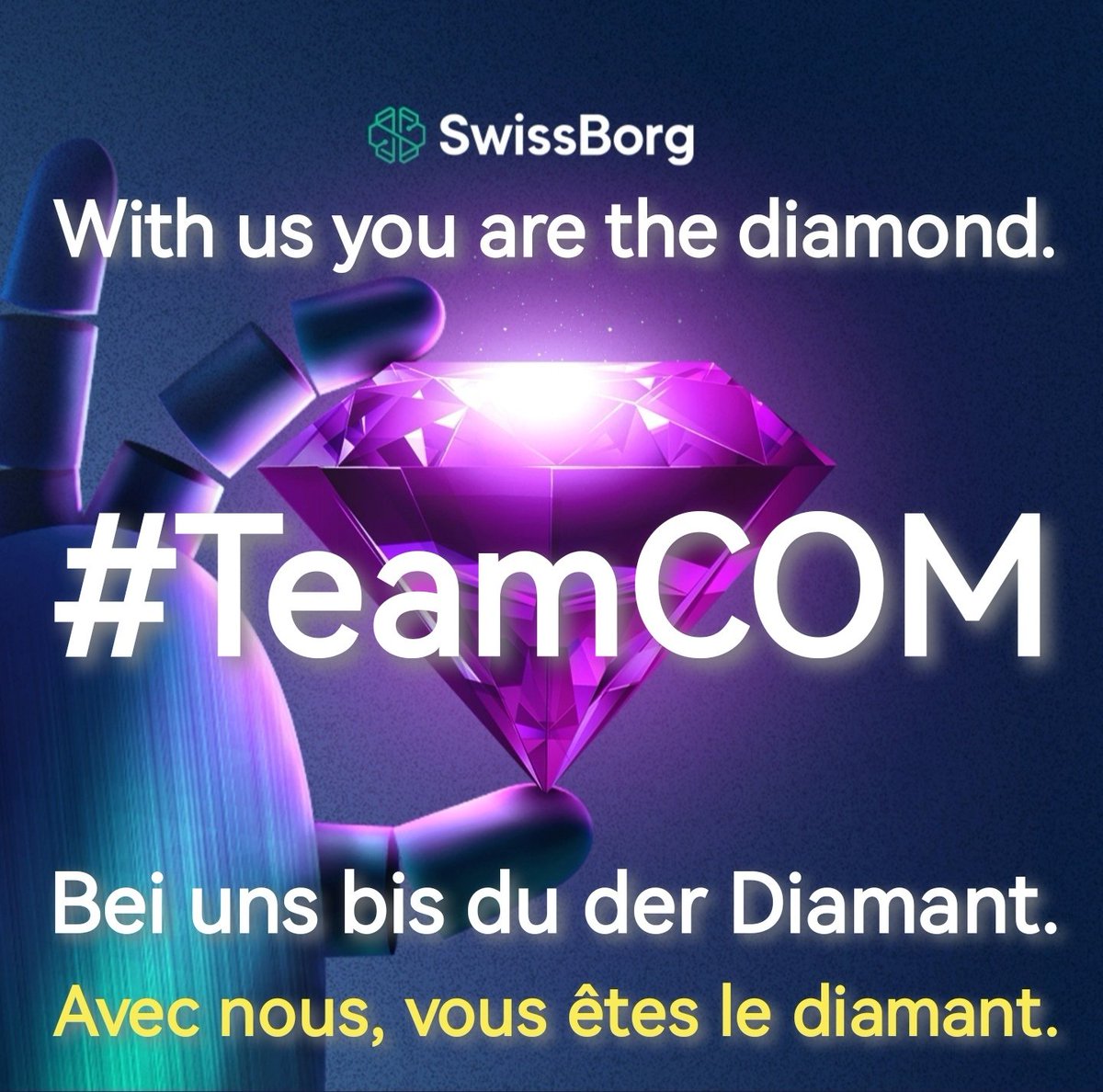 UniverseBorg's tweet image. #CommunityPremium has over 27,000 users, so join #TeamCOM 💎 Be a part of SwissBorg. 💚💚
#SwissBorgPL #swissborg @swissborg @Dadex110 @SmolInvestor @Max2TheMoooooon @gburnier70 @Crypto_Skred @Evos_Belgium @_Russell_Mc @cocoricosmos @_black_turtle_ @SwissBorgTribe @glavanndenis