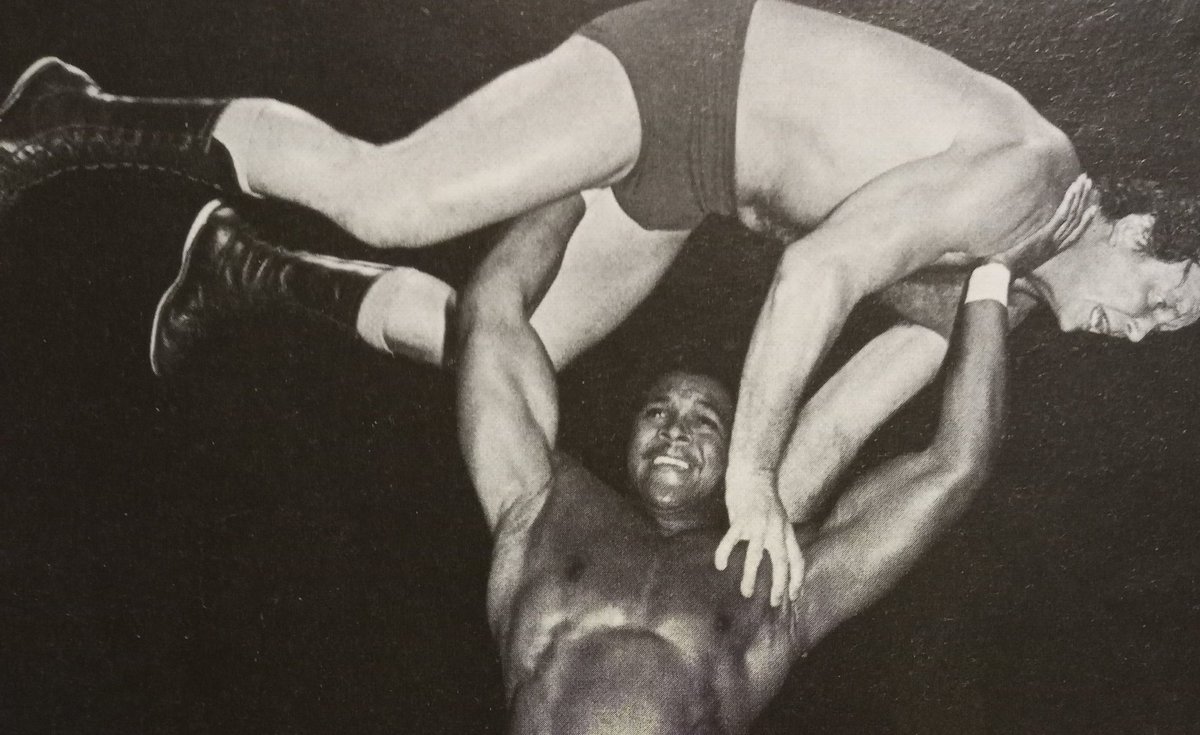 Wrestle40's tweet photo. ๐ด Butch Reed defeated Dory Funk Jr. in a Texas death match on a Championship Wrestling from Florida show tonight at the Eddie Graham Sports Stadium in Orlando, FL. #OnThisDay
Barry Windham & @Killerbee1B defeated David & Kerry Von Erich. + 4 other bouts. #CWF #NWAFlorida https://t.co/QNGyhahpBI
