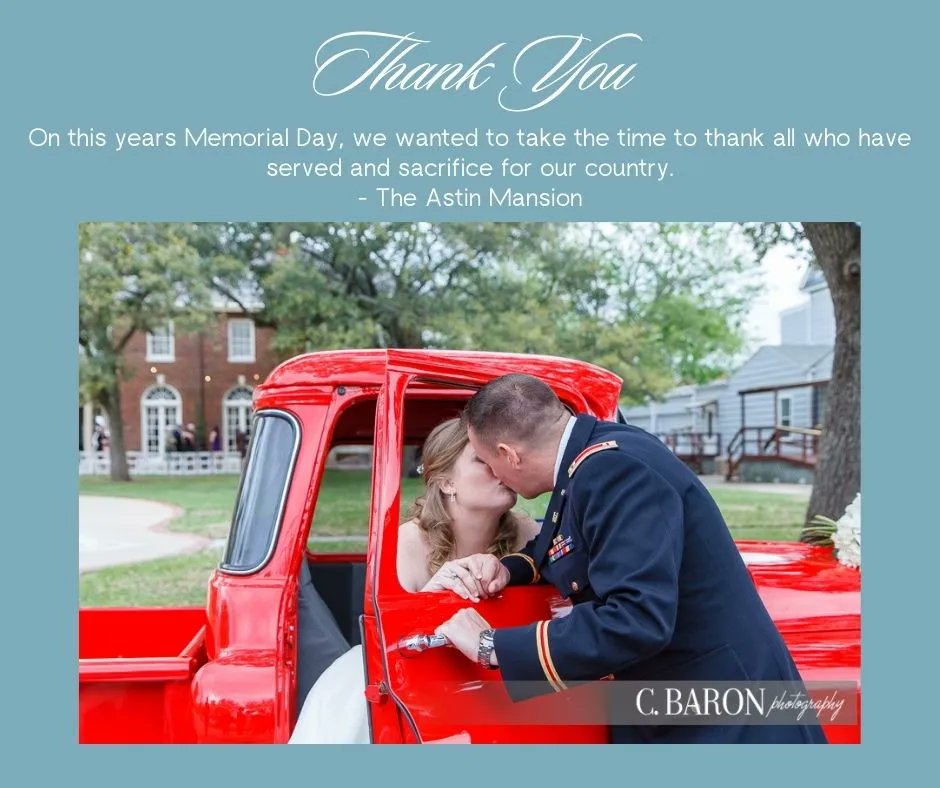 We don't know them all, but we owe them all. 

Thank you to all of our armed forces for serving our country and thank you to the ones who have paid the ultimate sacrifice. 

Love, <a href="/TheAstinMansion/">The Astin Mansion</a>