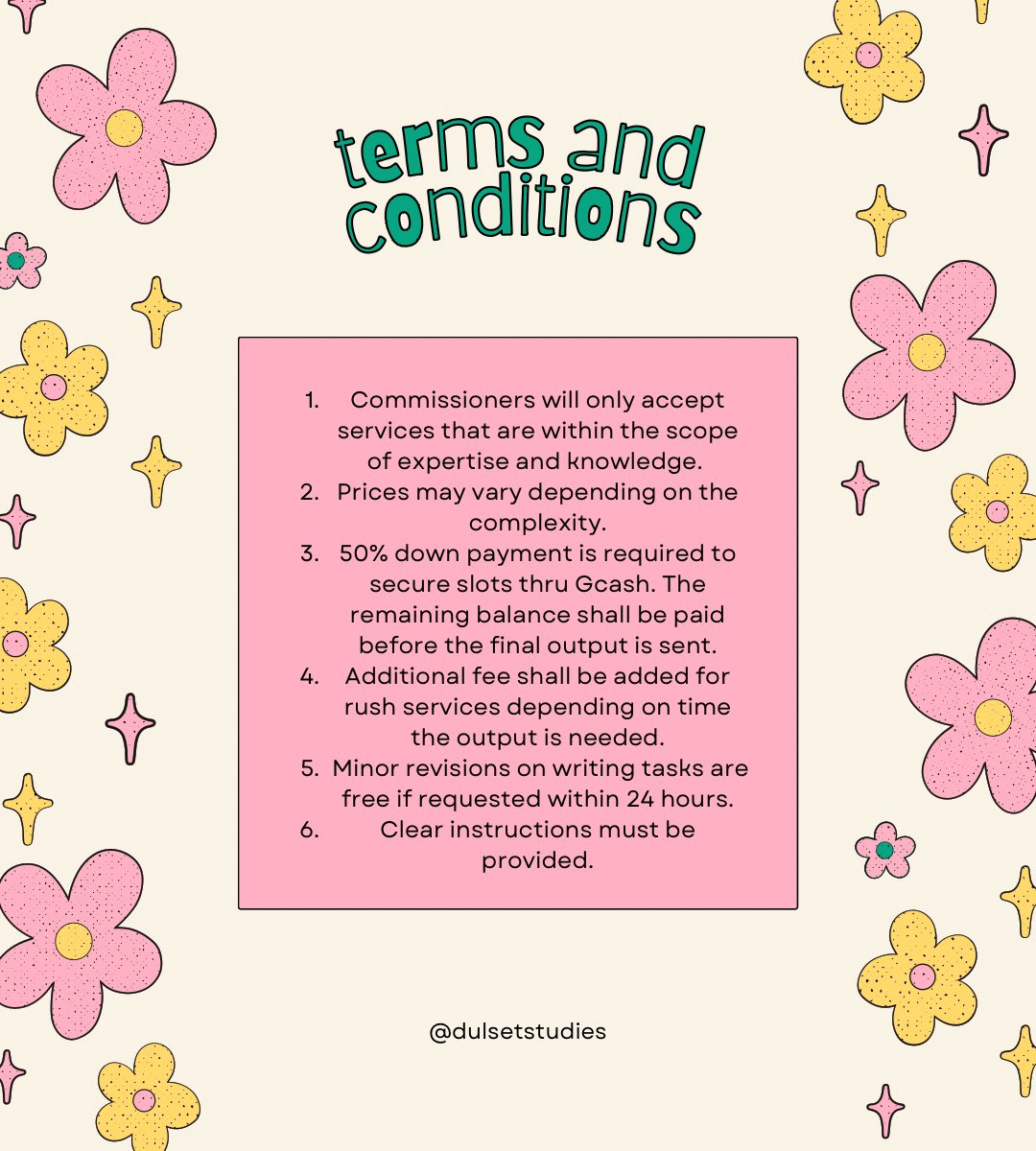 dulsetstudies's tweet photo. Hello! We're a group of academic commissioners with different specializations ready to help with your academic needs!  ☻

— check #dulsetproof for feedbacks !
love, Nam, Min, &amp; Chu ♡ https://t.co/p95w88G4qy