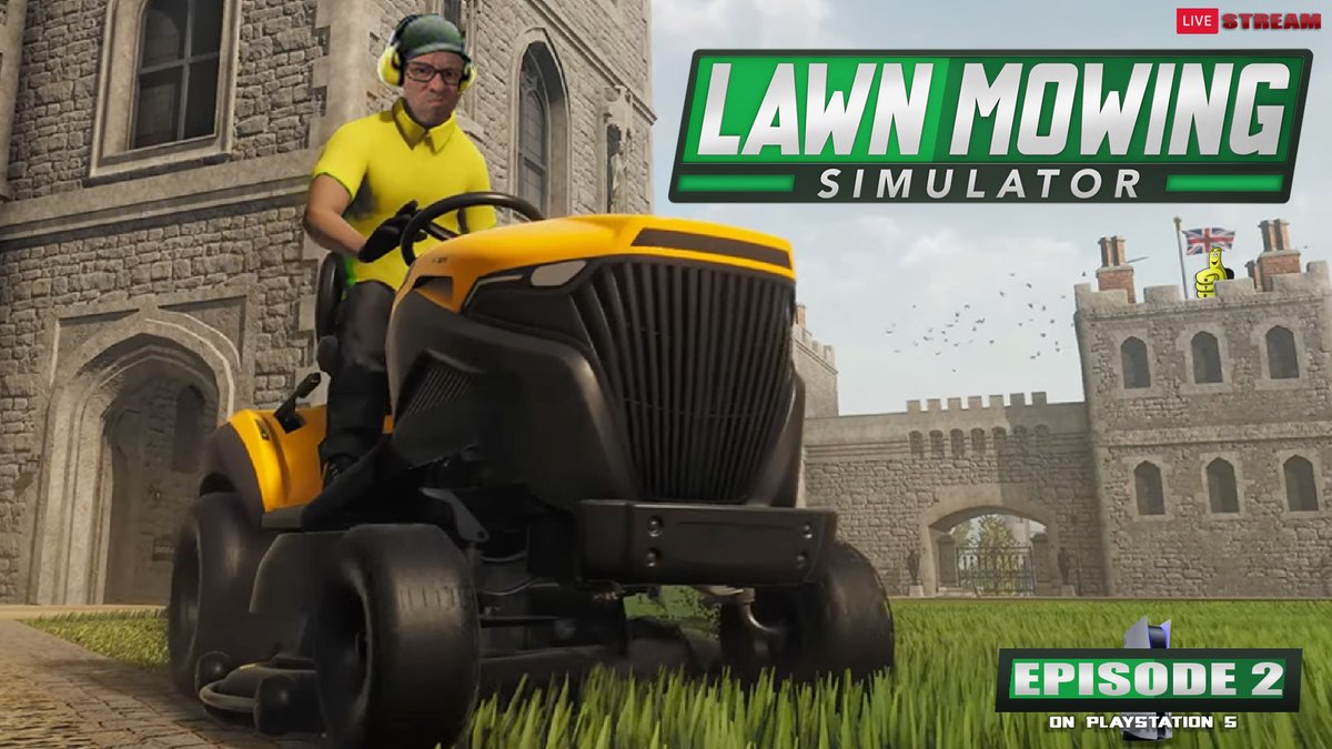 HappyThumbs's tweet photo. Ease on down... ease on down the MOW! That is right! Mowin' Mondays is back! PS5 STYLE! Working on that Low Mow Lyfe! #LawnMowingSimulator #MowinMondays #MowerMan #LIVESTREAM #SupportSmallStreamers #HTG #BooYaKaShouw https://t.co/B9RnMVBQ5n https://t.co/TJyNsi0aFH