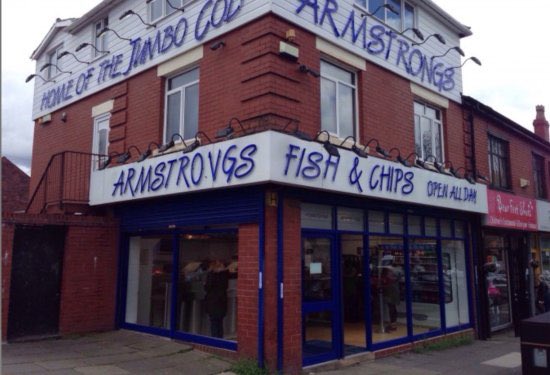 becanderton's tweet photo. Who needs Binley’s mega chippy when you’ve got this bad boy in Prestwich. https://t.co/7c1dnCQGEw