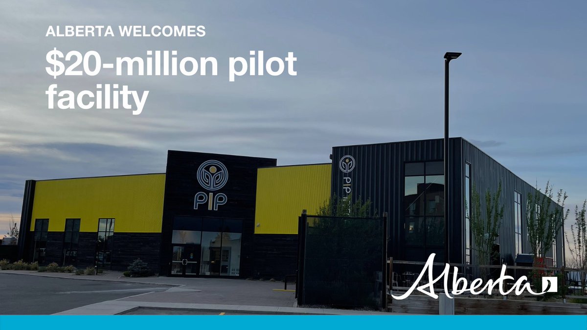 Lethbridge is now home to PIP International’s $20-million pea-processing pilot facility that will be testing technology to significantly improve pea isolates. The new facility will help grow the province’s plant-protein sector and bring jobs to Alberta. 
alberta.ca/release.cfm?xI…