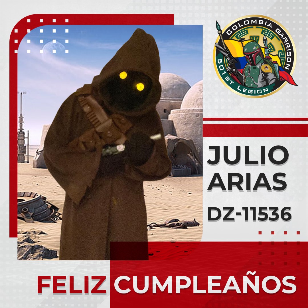 Felicitamos a Julio Arias DZ-11536, nuestro Jawa, en su día de cumpleaños 🎁 🎈 🎂
