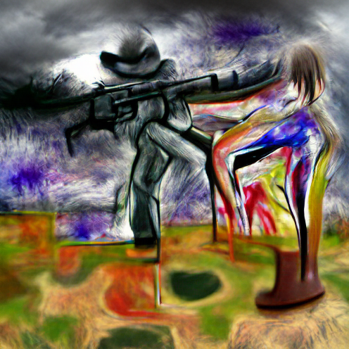 O_T_Human's tweet photo. Your theme is stand my ground depict any emotion or quality except reluctance (#IGHG) #art #artist #artwork #nft #nfts #nftcollector https://t.co/6M4WVfZHVd