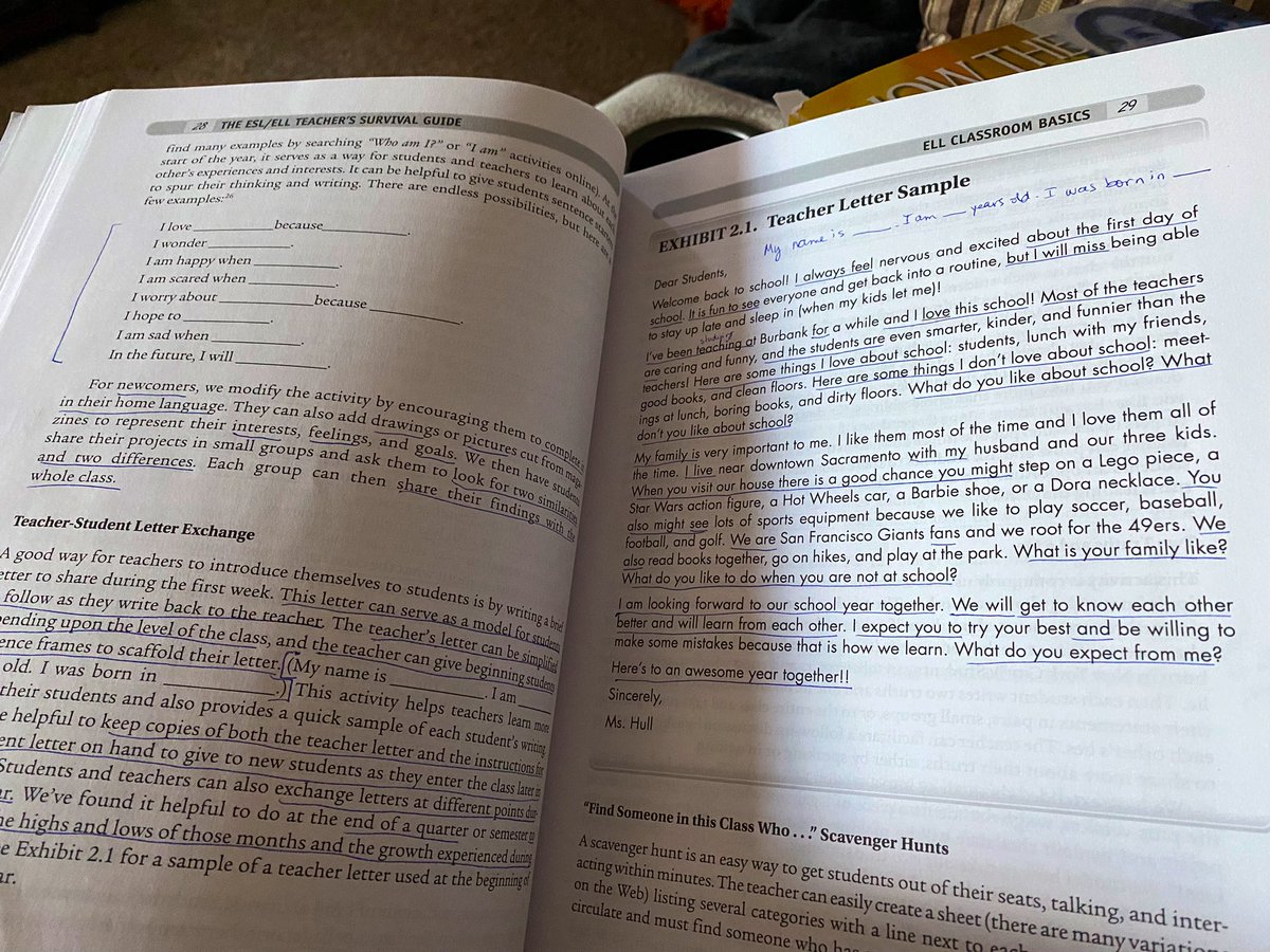 howardcristiane's tweet photo. Really loving the relationship-building strategies and beginning-of-year activities and how they can serve as formative assessments… totally revamping my first days with students! #eslsg #mllchat_bkclub https://t.co/0MC9HAfNHQ