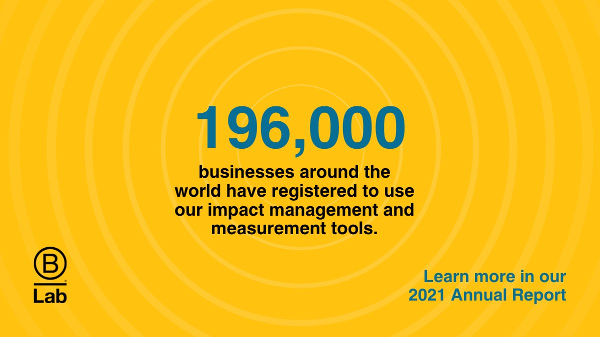 In the face of the pandemic and other global challenges, our global network of businesses has advanced economic systems change through a year of record demand for #bcorp certification. Read our Annual Report to find out how 💡 bit.ly/3Mnil66