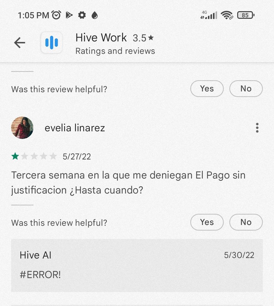 JustANinja5's tweet photo. @hive_ai #hivemicro What happened with the payments of the last week? Btw, is your bot from google play broke? It's only answering with an error 😂😂😂 https://t.co/rkgUI2FXqV