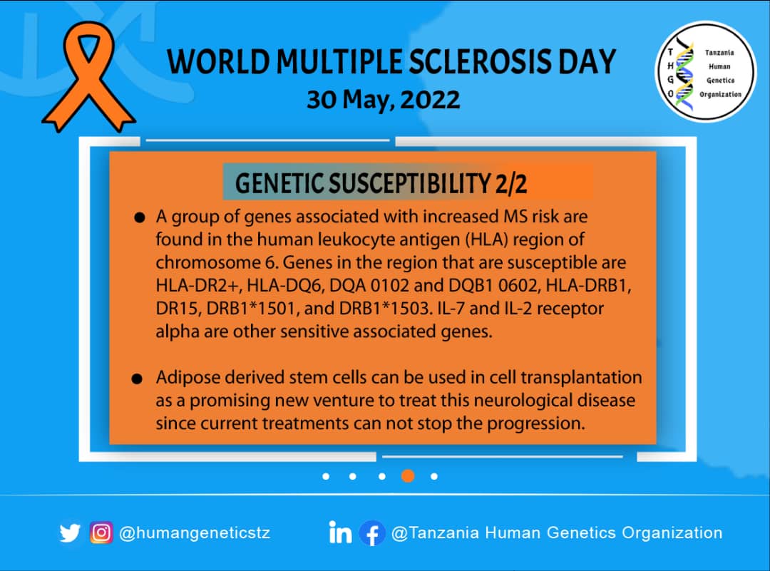 humangeneticstz's tweet photo. #MultipleSclerosis
#MultipleSclerosisDay
#MultipleSclerosisAwareness https://t.co/0jksHRKN8o