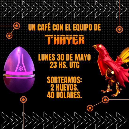 thayercoin's tweet photo. Comunidad!! Buenas tardes!! 

🚀🚀Recuerden que hoy tenemos Café con el Equipo Thayer🙌

@mundovirtualNFT

Lunes 30 de Mayo👉 23hs UTC

#blockchain #gladiator3d #huevosdegladiador #ciborgs #universofuturista #thayercoin #playandearn #sorteo #dolar https://t.co/KkaNu7qqio