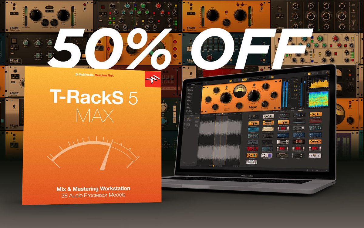 IKMultimediaES's tweet photo. ¡Aprovecha los últimos días y MAXimiza Tu Mezcla con #TRackS5 MAX a mitad de precio! Date prisa porque tu oportunidad de llevar todos los #plugins de mezcla y masterización que necesitas – desde solo $/€ 149.99 – termina mañana! https://t.co/JHIrCWZSiQ https://t.co/eHeIW9aqV0