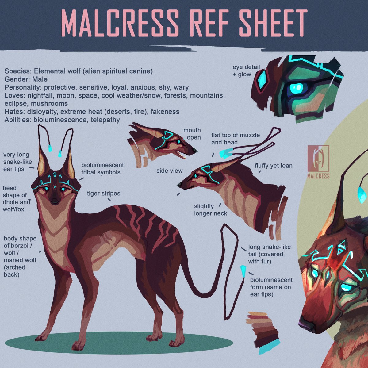 malcress_'s tweet photo. @jekyre3d Aww hell yes! Here's my Malkie ref sheet! Thanks for hosting this cool raffle! 💜 https://t.co/zlTIq4amQu
