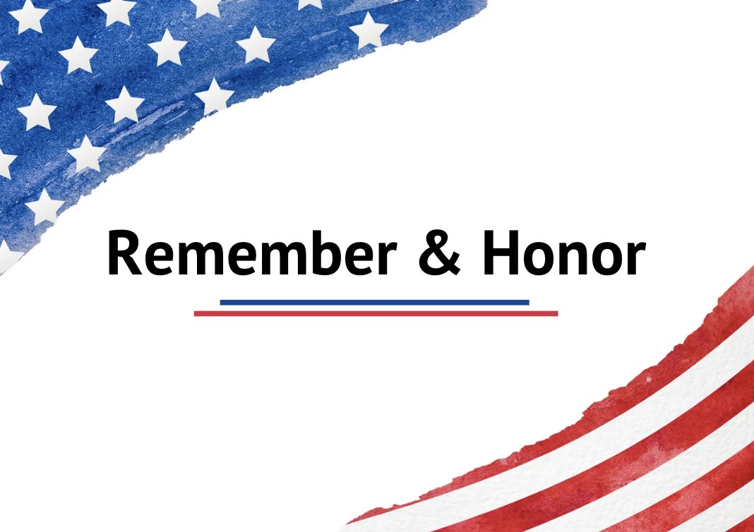 #MemorialDay: a time to remember and honor all those who have served and sacrificed for our country.