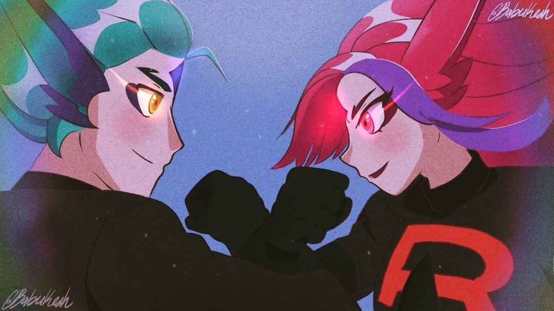 babukesh's tweet photo. Xayah and Rakan as Team Rocket ☀️🌙
.
#xayahlol #xayah #rakanlol #rakan #teamrocketjessie #teamrocketjames #teamrocket #fanart https://t.co/raSJ9zRZT1