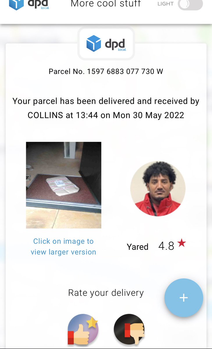 STimeClocks's tweet photo. @Eighty6Red @swin84 Hi, you messaged us less than 24 hours ago, I work a full time job so please give me chance to respond. As I’ve just DMd, DPD have confirmed delivery of your parcel, proof attached. https://t.co/JkSSsy4k3w