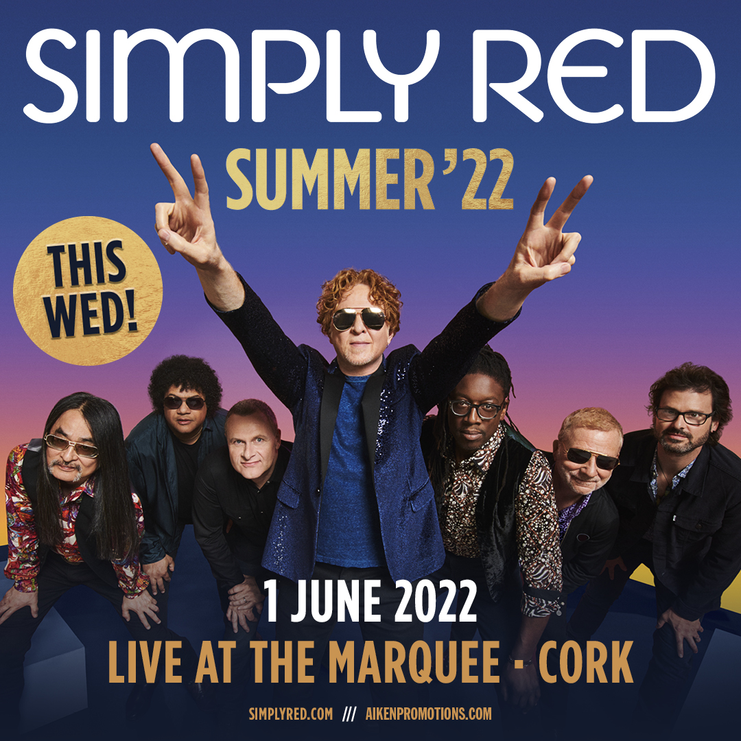 LATMofficial on Twitter: "@SimplyRedHQ Summer Show in Cork! Fall from the stars straight into...the Marquee! ⭐ ▪️ Live at The Marquee ~ Wednesday Limited Tickets available https://t.co/dTj4Z1Er3u" / Twitter