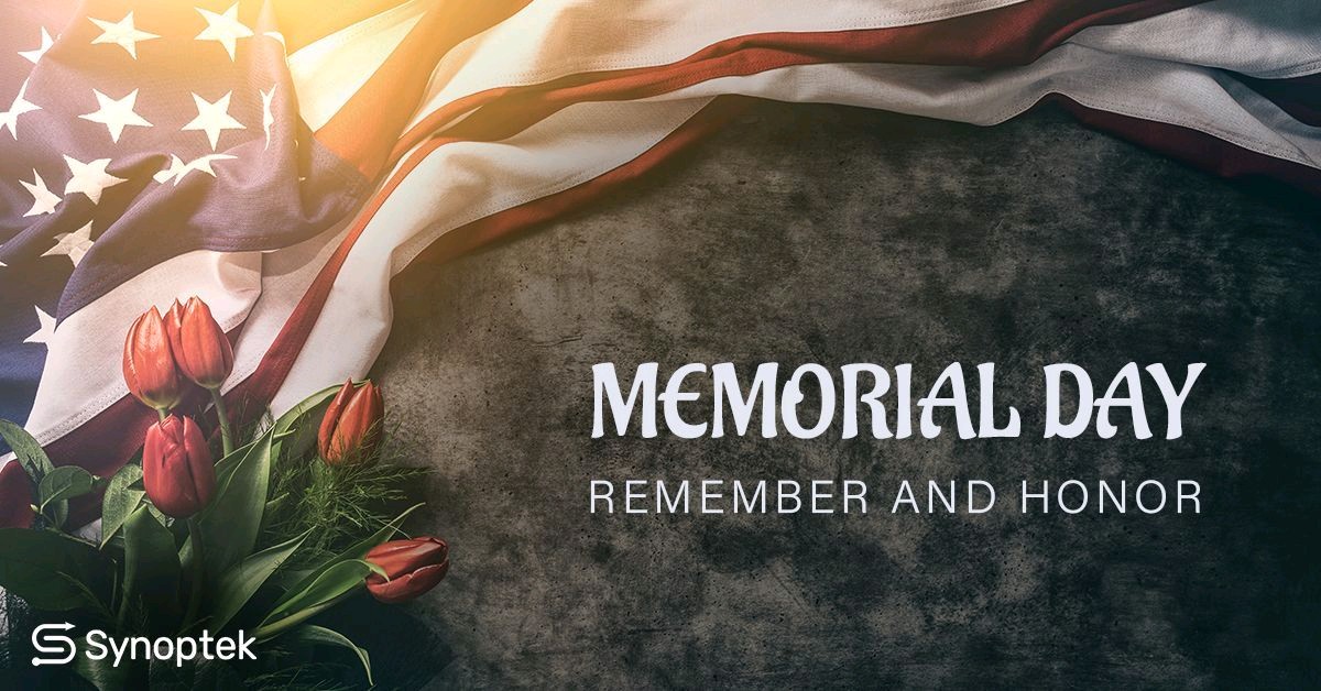 Jaisaj's tweet image. May we always remember and honor those who have served! #MemorialDay #Synoptek