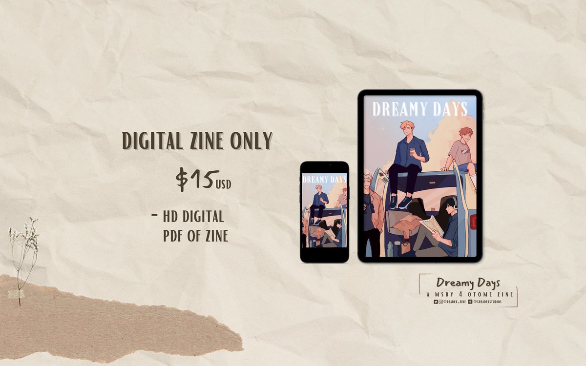 reader_zine's tweet photo. Hey there Day Dreamer! 

As we ship out our final orders for our haikyuu otome zine, if seeing updates gives you a bit of fear of missing out, you can still get our digital zine. All digital zines are sent within the day so get it while you can!

Store: https://t.co/BzdFLfmM7X https://t.co/Zi0B7ViOCT