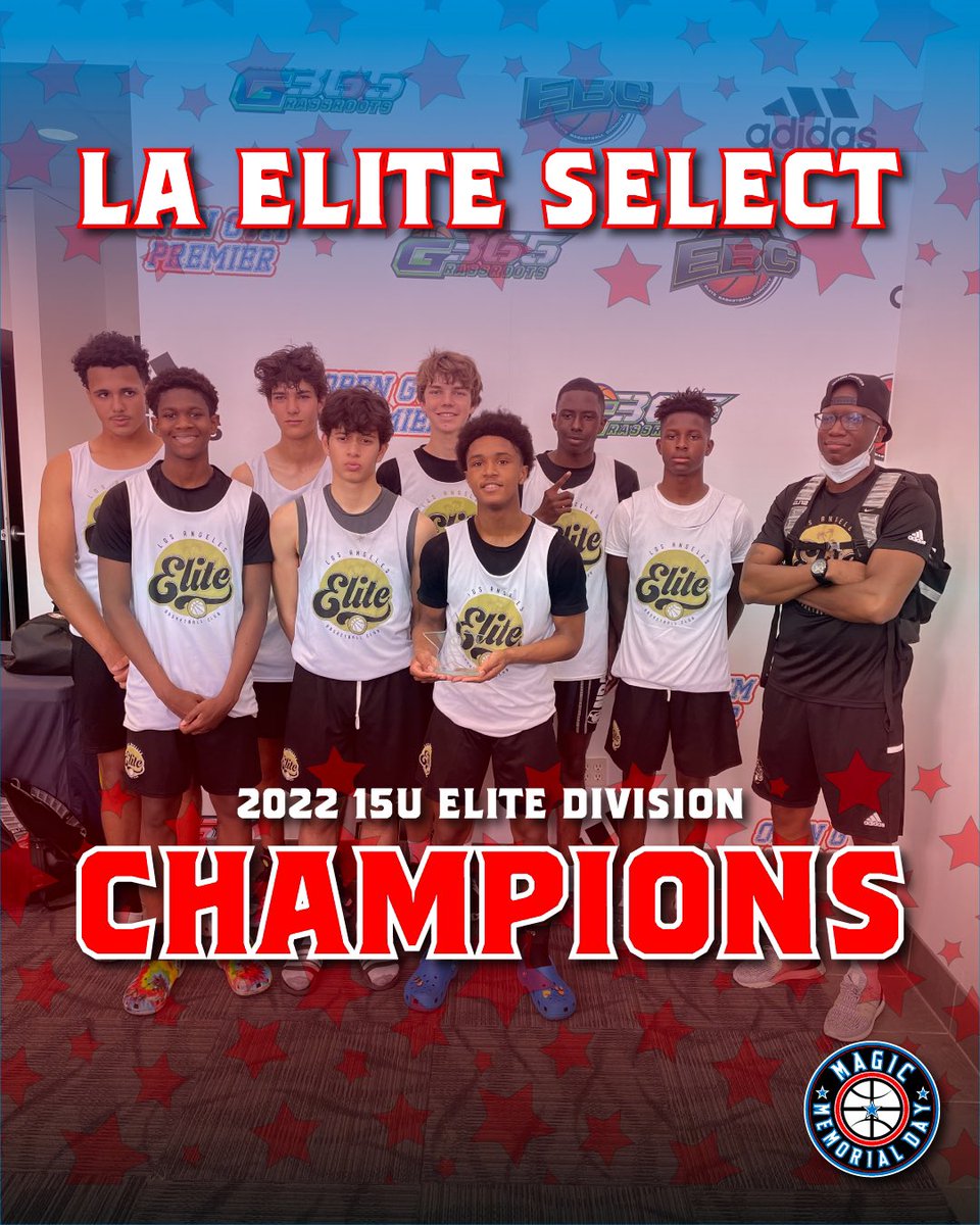 Congratulations to Los Angeles Elite Select. The 2022 15u Elite Division Champions #MMD2022