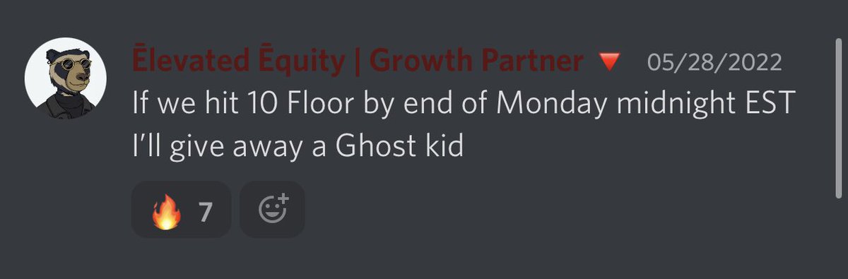 elevatedequity's tweet photo. We hit 10FP on a Sunday &amp; my call was by Monday midnight.

So #LFGHOST !!! I’m giving away one of my own GhostKids

GhostKid #2111 Free Giveaway for the next 48hrs

Follow @ghostkiddao @elevatedequity

RT + Tag 3 Potential New 👻 Frens #BOOLISH #BOOCHIP

WINNER PICKED ON JUNE 1st https://t.co/dmEjD9AGX0