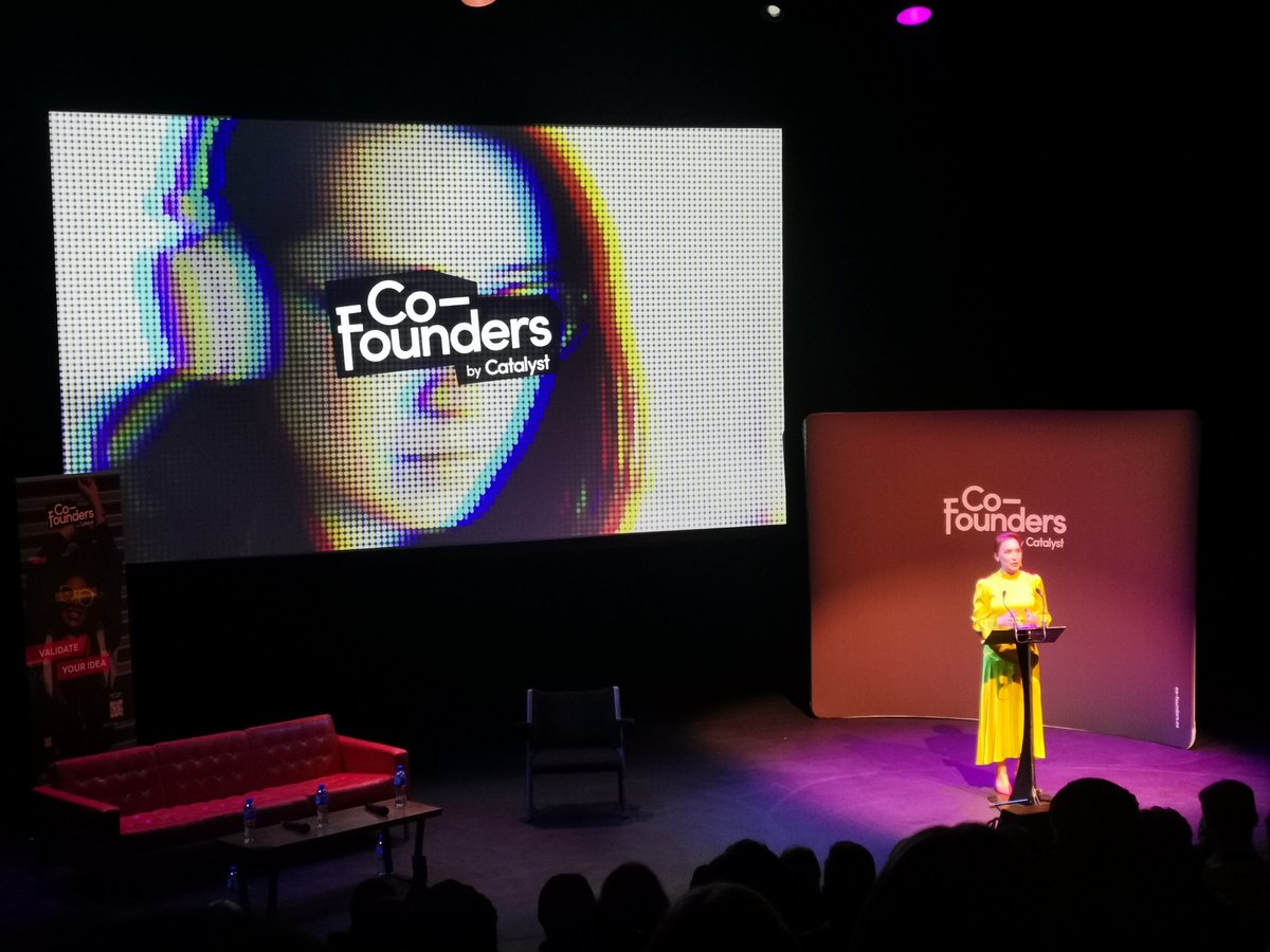 We're at the <a href="/CatalystNI_/">Catalyst</a>  #Cofounders awards night hoping to win the #poc grant!

<a href="/Corbettsdesign/">Emma Corbett</a> <a href="/LucieMunier/">Lucie Munier</a> <a href="/mcam9/">Michael Campbell</a> Tom