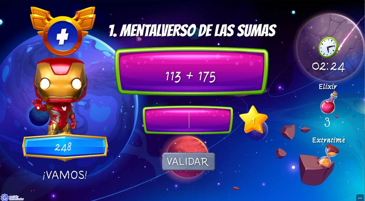 fernando_marti7's tweet photo. Ya tenemos disponible "El mentalverso de la locura", un #MathQuiz hecho con @genially_es gracias a la fantástica plantilla de @sandboxeduca. 
¡En nuestra #gamificación de los #MathvelHeroes no podía faltar esta maravilla para practicar el cálculo mental!
https://t.co/h4APdNHGMy https://t.co/m7DWykoPNF