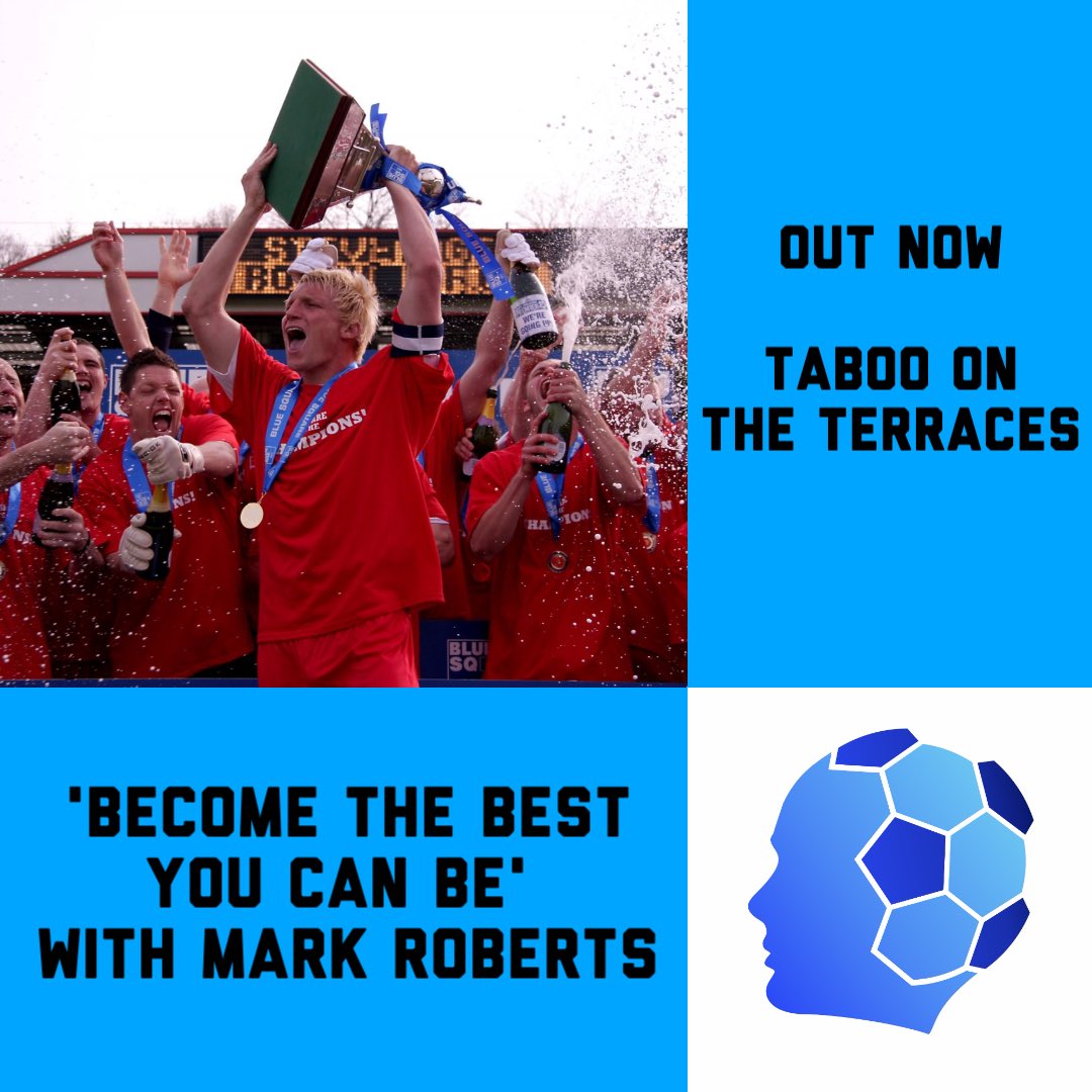 tabooterraces's tweet photo. ‘BECOME THE BEST YOU CAN BE’ WITH @markroberts83 - OUT NOW

Available now wherever you get your podcasts 🎧 

#mentalhealth  #mentalhealthpodcast #mindset #mindsetcoaching #mindsetcoach #resilience #football #footballpodcast https://t.co/fxZSFs7OD5